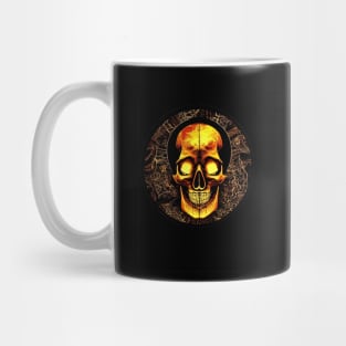 Skull in gold Mug